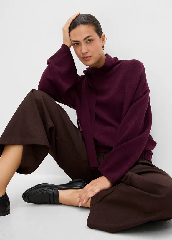 Pull oversize et doux en viscose majoritaire, bonprix