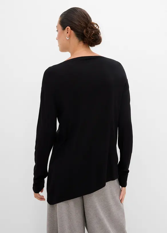 Feinstrickpullover aus feinem Viskose-Mix, bonprix