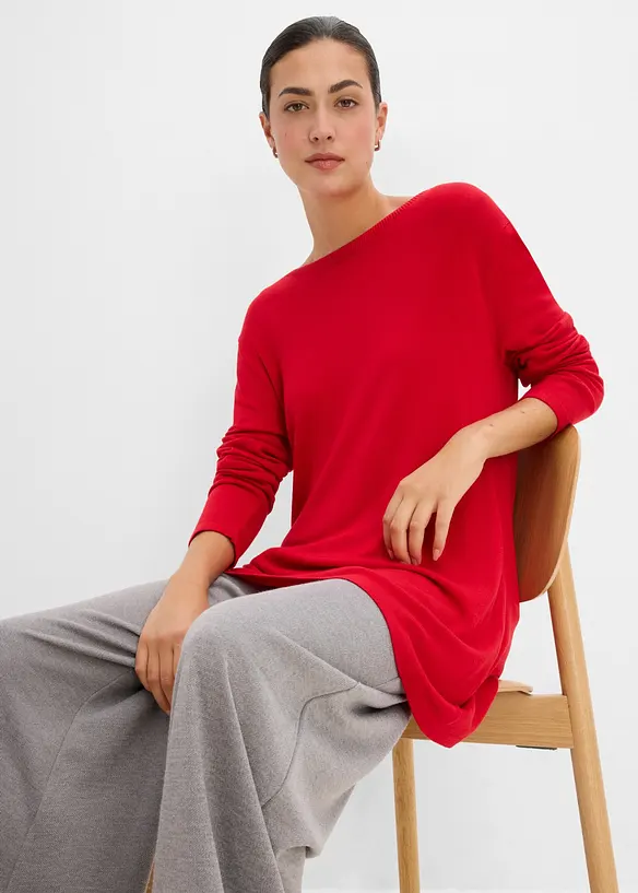 Pull en fine maille, viscose majoritaire, bonprix