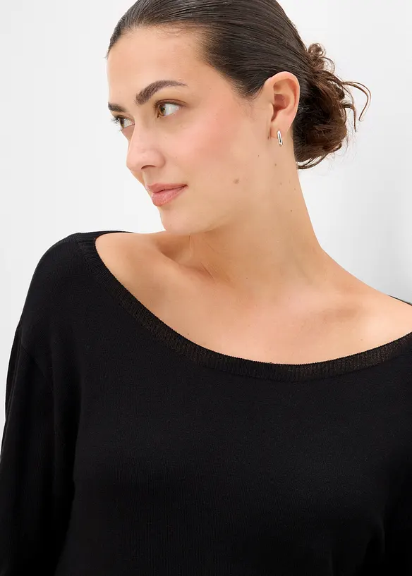Feinstrickpullover aus feinem Viskose-Mix, bonprix