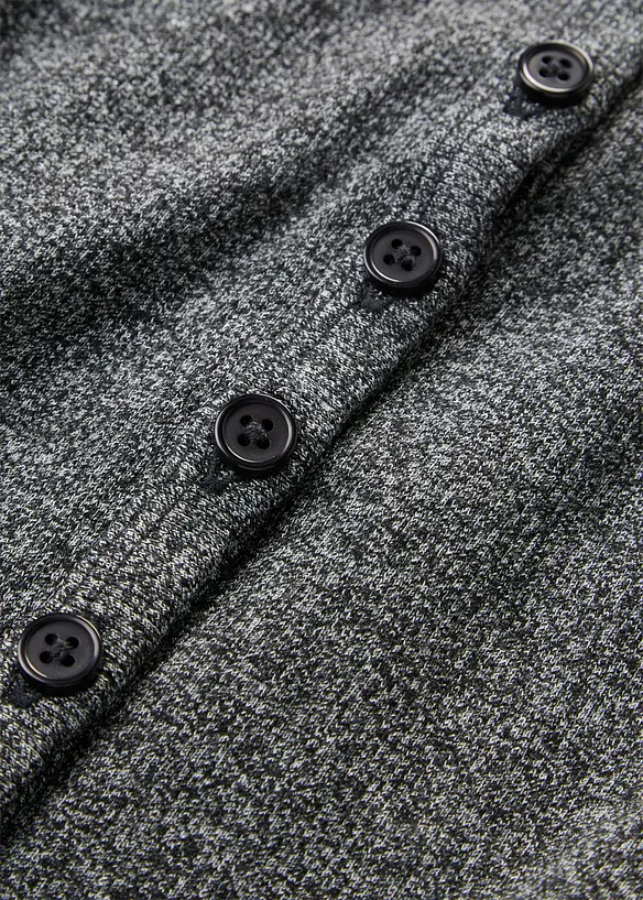 Langarmshirt mit Knopfleiste, bonprix