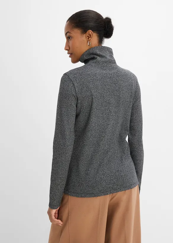 Langarmshirt mit Knopfleiste, bonprix