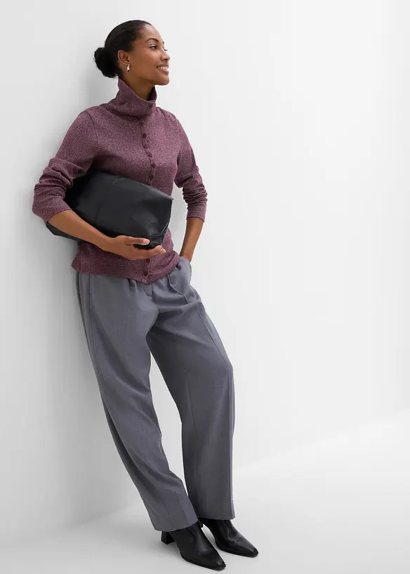 Langarmshirt mit Knopfleiste, bonprix