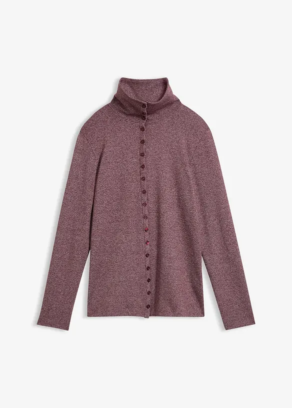 Langarmshirt mit Knopfleiste, bonprix