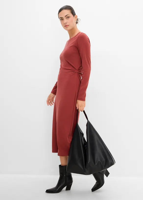 Robe midi douce, bonprix