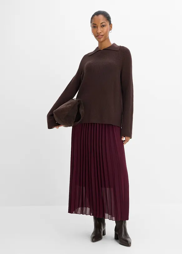 Grobstrick-Pullover mit Turtleneck, bonprix