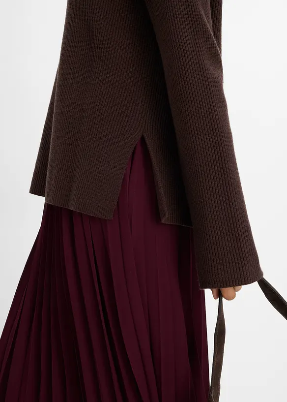 Grobstrick-Pullover mit Turtleneck, bonprix