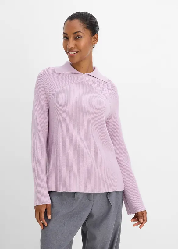 Grobstrick-Pullover mit Turtleneck, bonprix