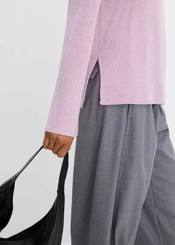 Grobstrick-Pullover mit Turtleneck, bonprix