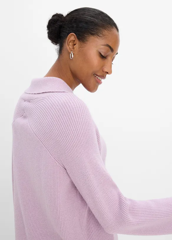 Grobstrick-Pullover mit Turtleneck, bonprix