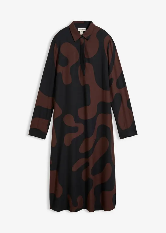 Blusenkleid aus feiner Viskose, bonprix