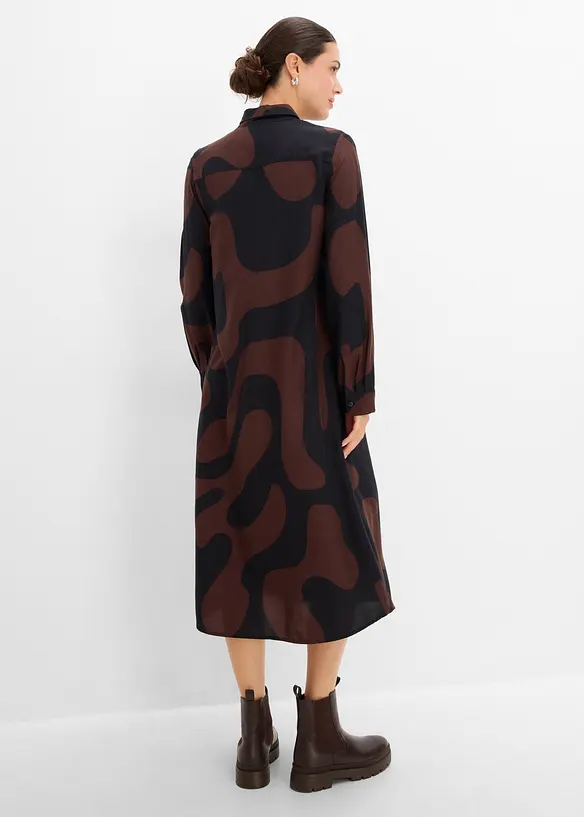 Blusenkleid aus feiner Viskose, bonprix