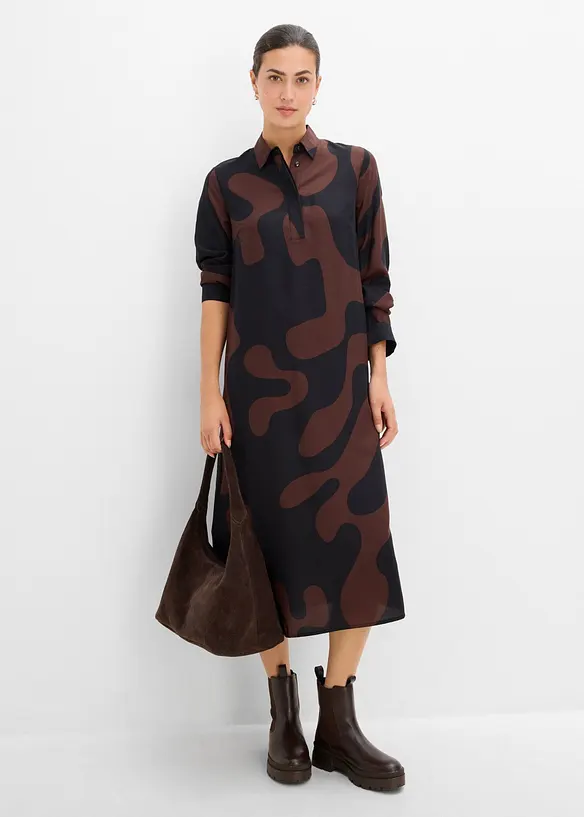 Blusenkleid aus feiner Viskose, bonprix