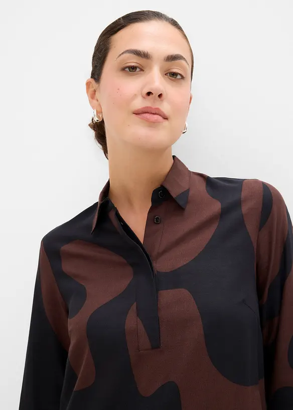Blusenkleid aus feiner Viskose, bonprix