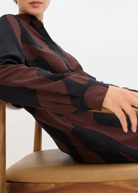 Blusenkleid aus feiner Viskose, bonprix