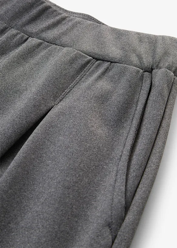 Pantalon Barrel en mati&egrave;re n&eacute;opr&egrave;ne douce, bonprix