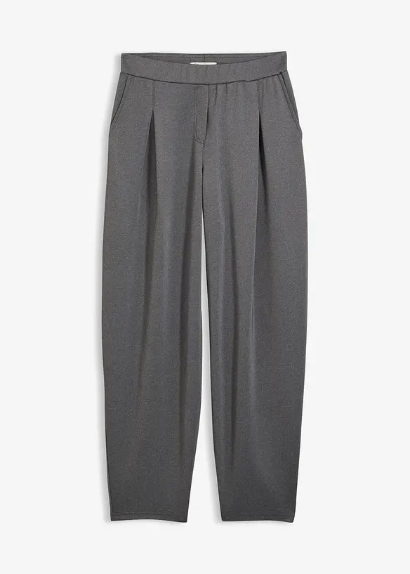 Pantalon Barrel en mati&egrave;re n&eacute;opr&egrave;ne douce, bonprix