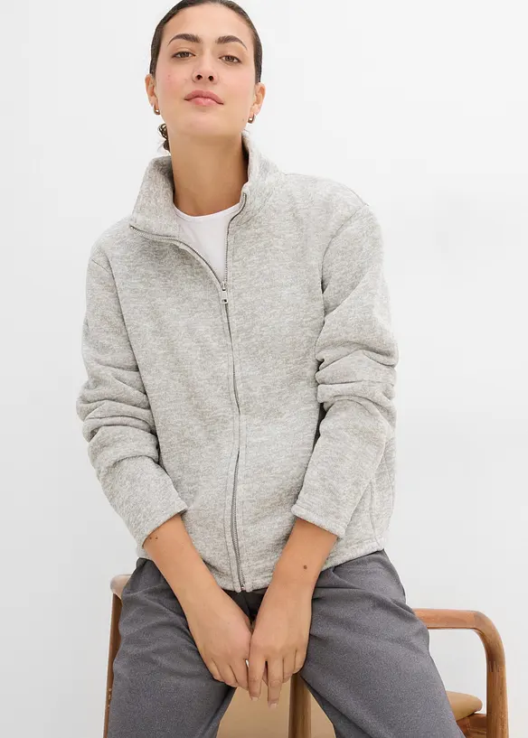 Veste polaire &agrave; col montant, bonprix
