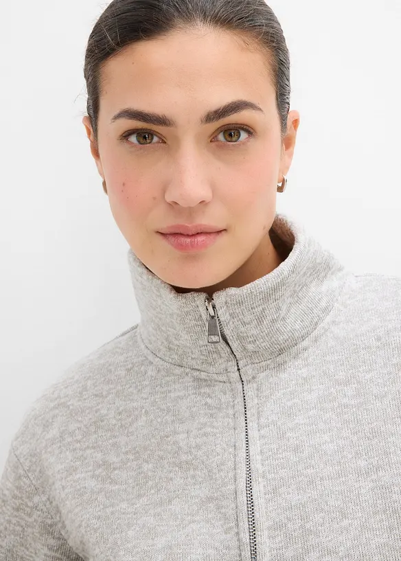 Veste polaire &agrave; col montant, bonprix