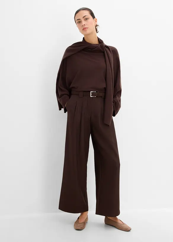 Pantalon Barrel en twill, bonprix