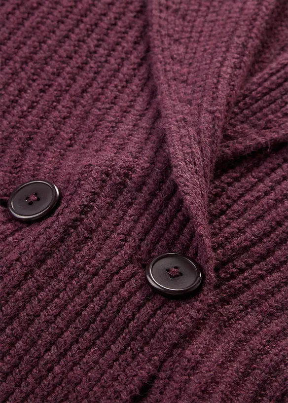 Grobstrickjacke mit Umlegekragen, bonprix
