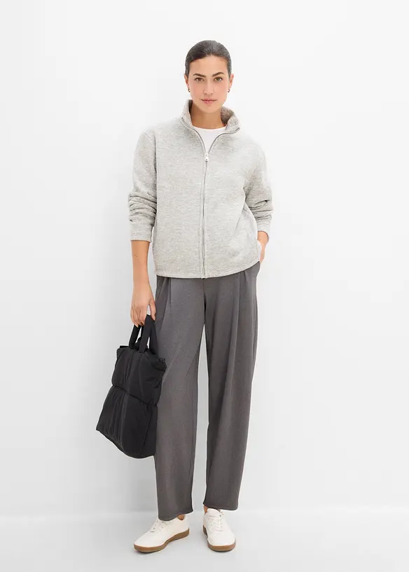 Veste polaire &agrave; col montant, bonprix
