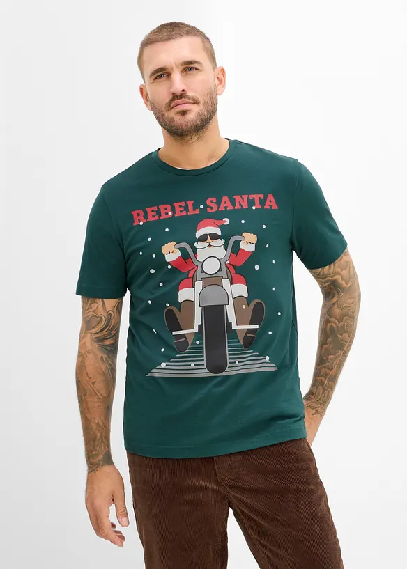 T-Shirt mit Weihnachtsmotiv, bonprix
