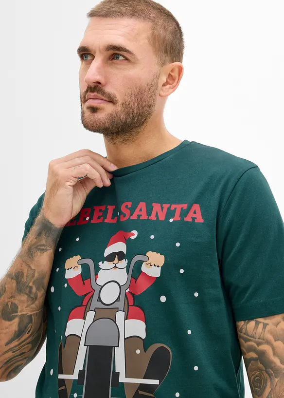 T-Shirt mit Weihnachtsmotiv, bonprix