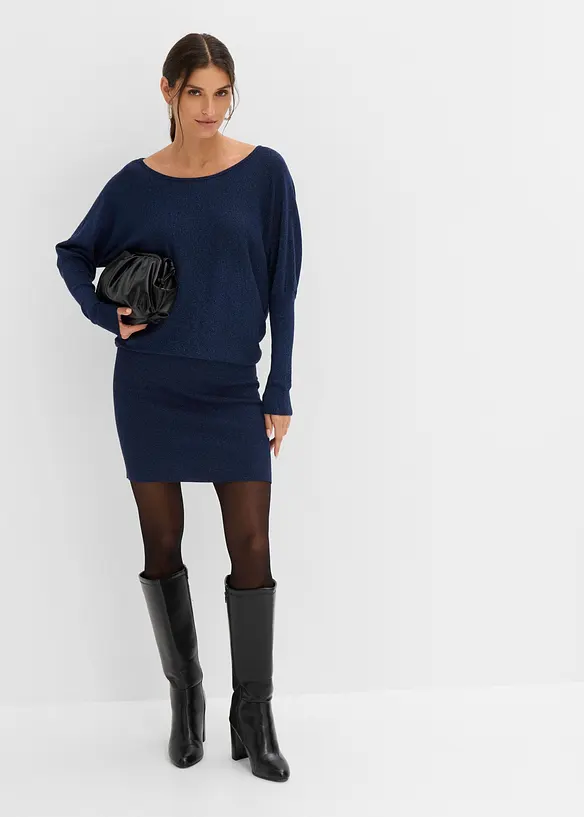 Strickkleid aus flie&szlig;endem Viskose-Mix, bonprix