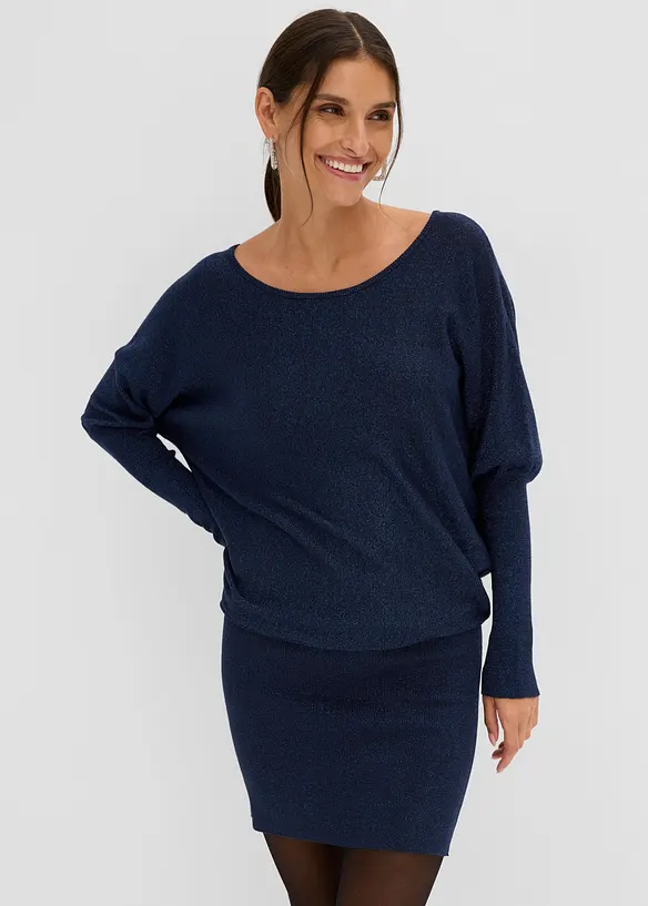 Strickkleid aus flie&szlig;endem Viskose-Mix, bonprix