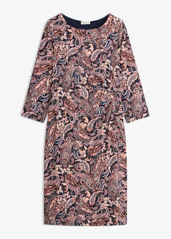 Robe en jersey &agrave; imprim&eacute; paisley, bonprix