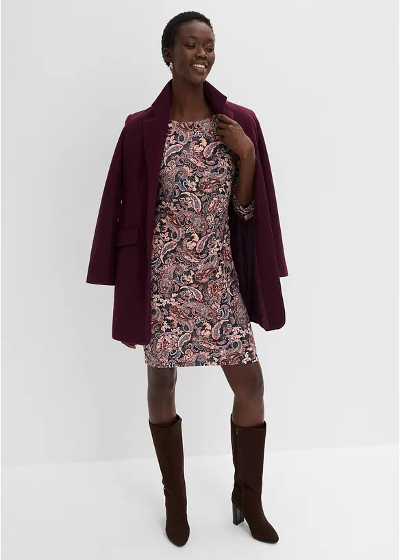 Robe en jersey &agrave; imprim&eacute; paisley, bonprix
