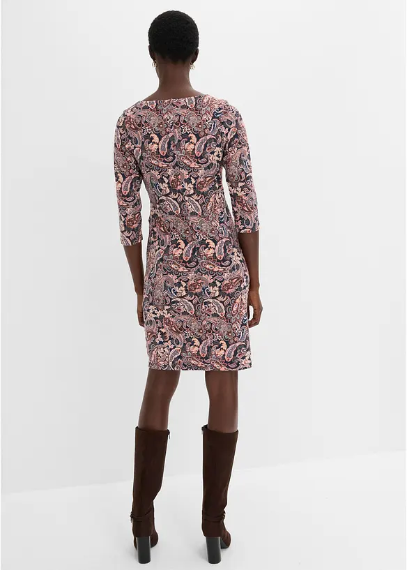 Robe en jersey &agrave; imprim&eacute; paisley, bonprix