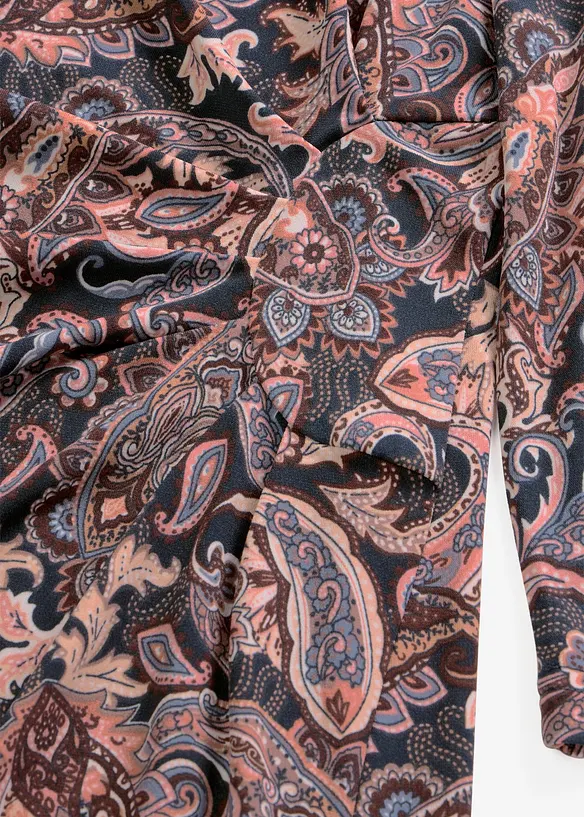 Robe en jersey &agrave; imprim&eacute; paisley, bonprix