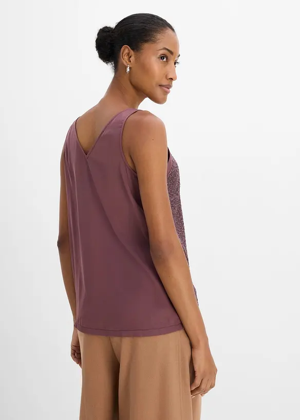 Top mit Pailletten, bonprix