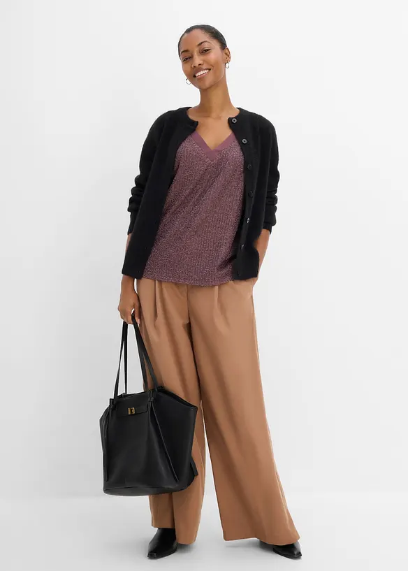 Top mit Pailletten, bonprix