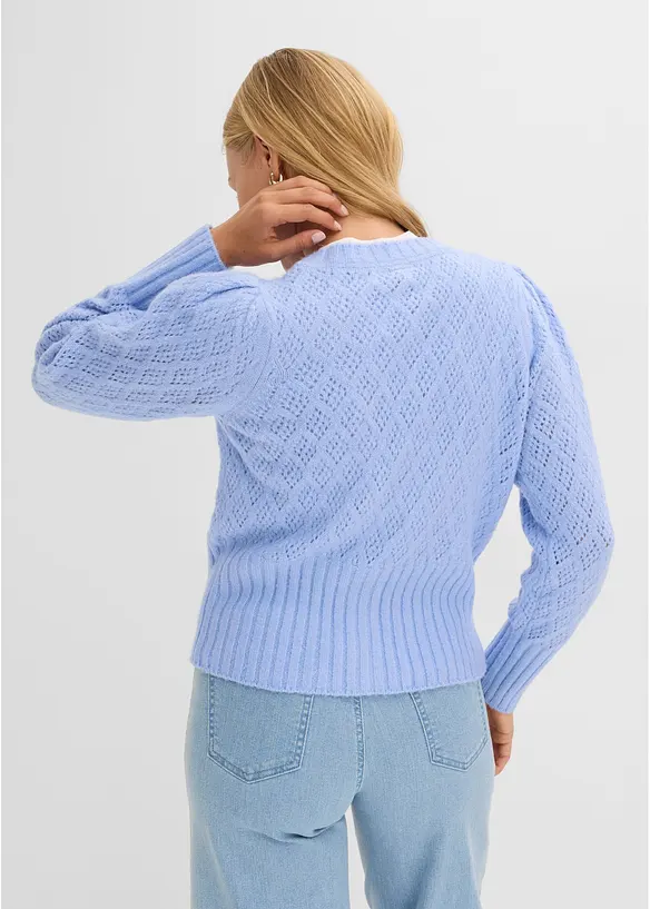 Feinstrickjacke mit Knopfdetails, bonprix