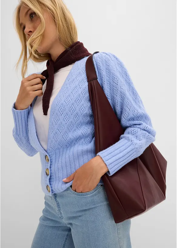 Feinstrickjacke mit Knopfdetails, bonprix