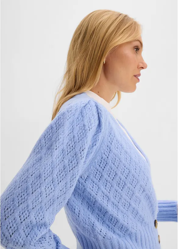 Feinstrickjacke mit Knopfdetails, bonprix