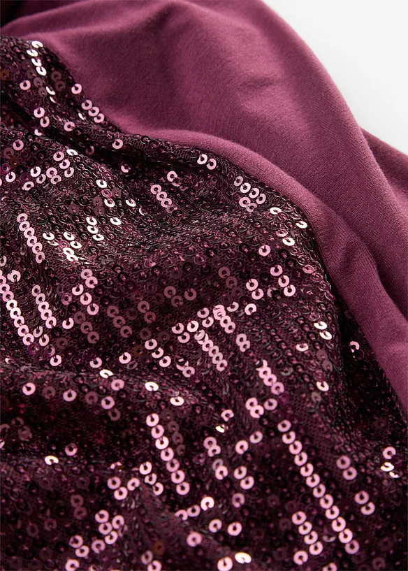 Top &agrave; bretelles spaghetti et sequins, bonprix