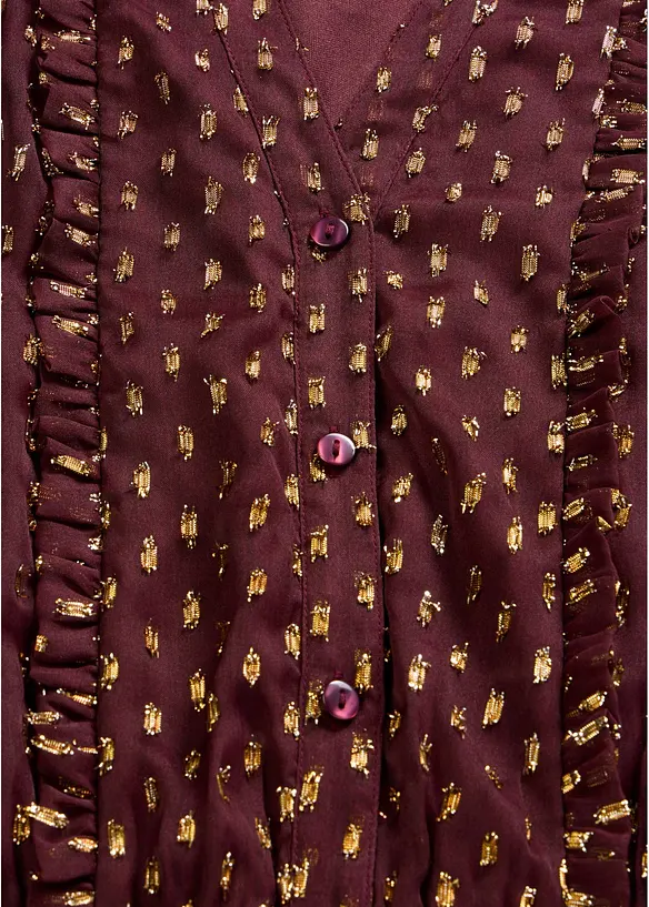 Maxikleid mit Glitzer, bonprix