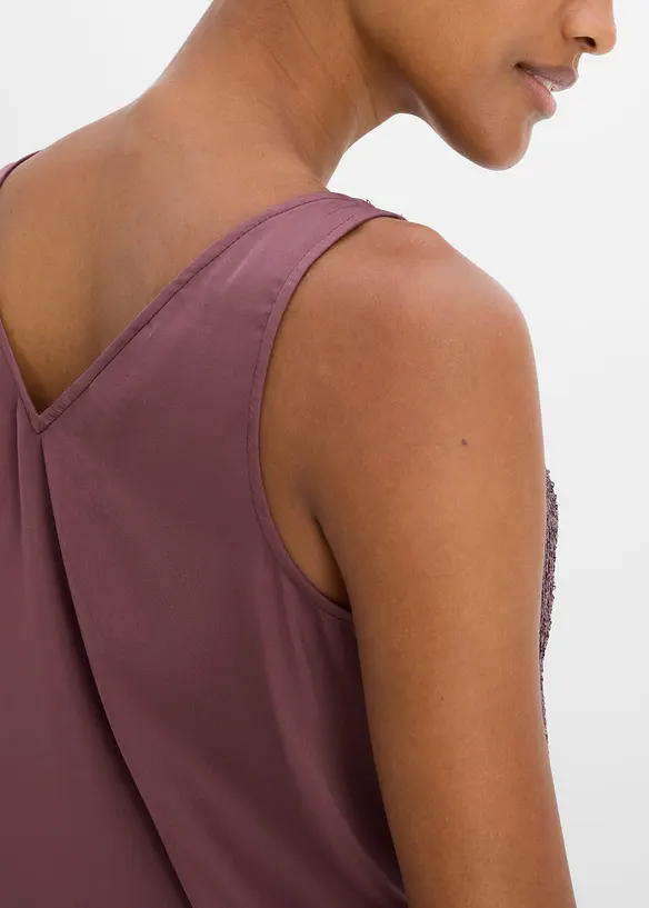Top mit Pailletten, bonprix