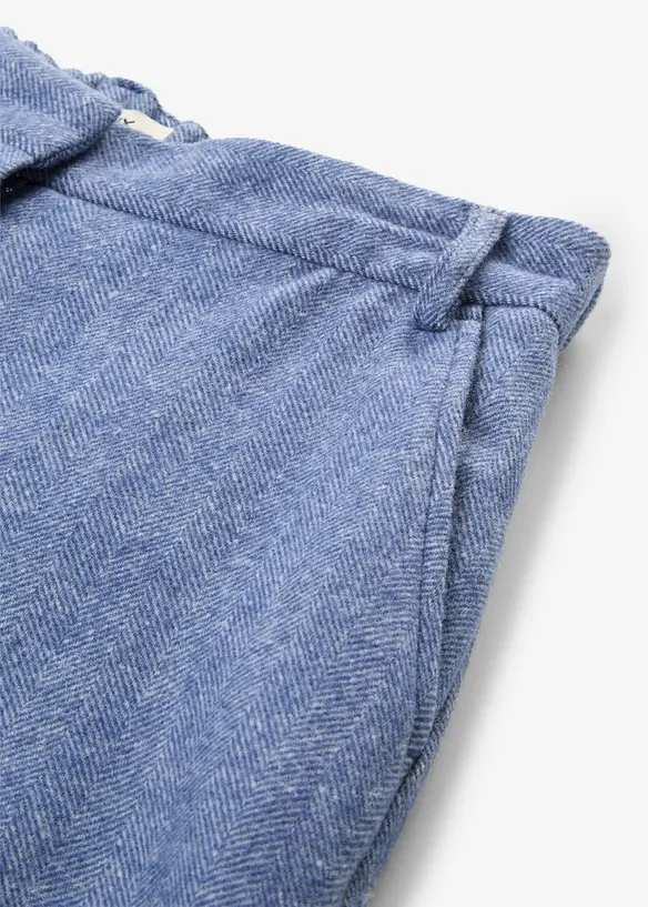Pantalon &agrave; motif chevrons, laine majoritaire, bonprix