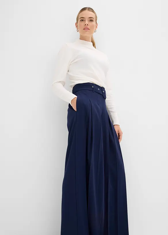 Marlenehose aus flie&szlig;endem Viskose-Mix, bonprix