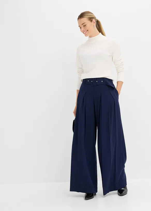 Marlenehose aus flie&szlig;endem Viskose-Mix, bonprix