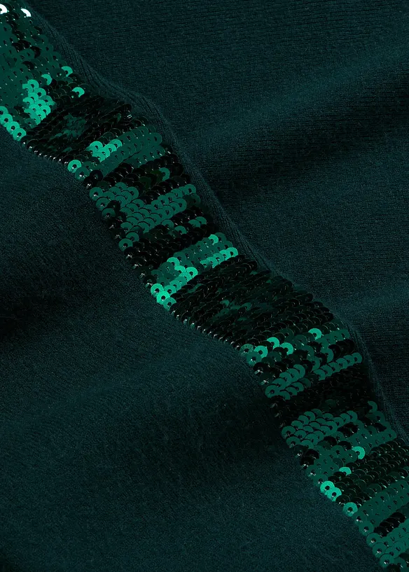 Pull en fine maille &agrave; sequins, bonprix