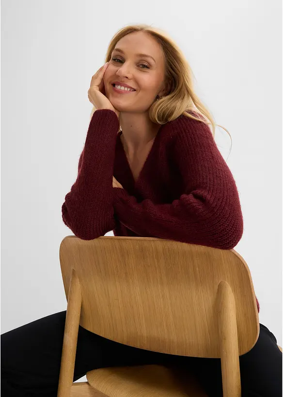 Pull crois&eacute; devant, bonprix