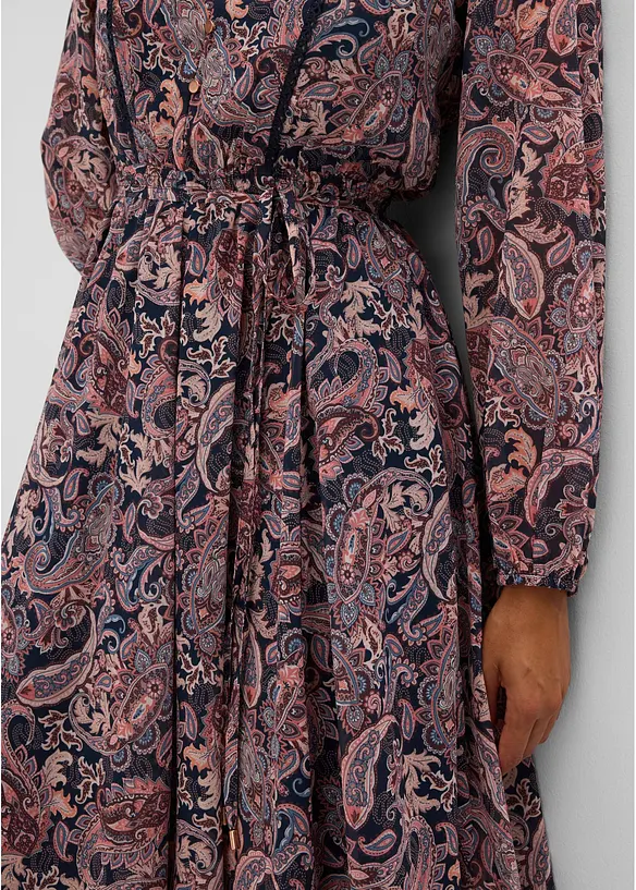 Robe en mousseline &agrave; imprim&eacute; paisley, bonprix
