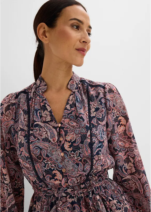 Robe en mousseline &agrave; imprim&eacute; paisley, bonprix