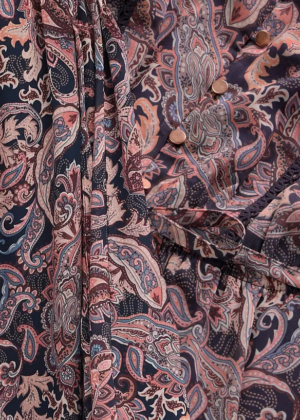 Robe en mousseline &agrave; imprim&eacute; paisley, bonprix